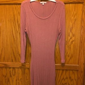 Thigh length dress with and open back